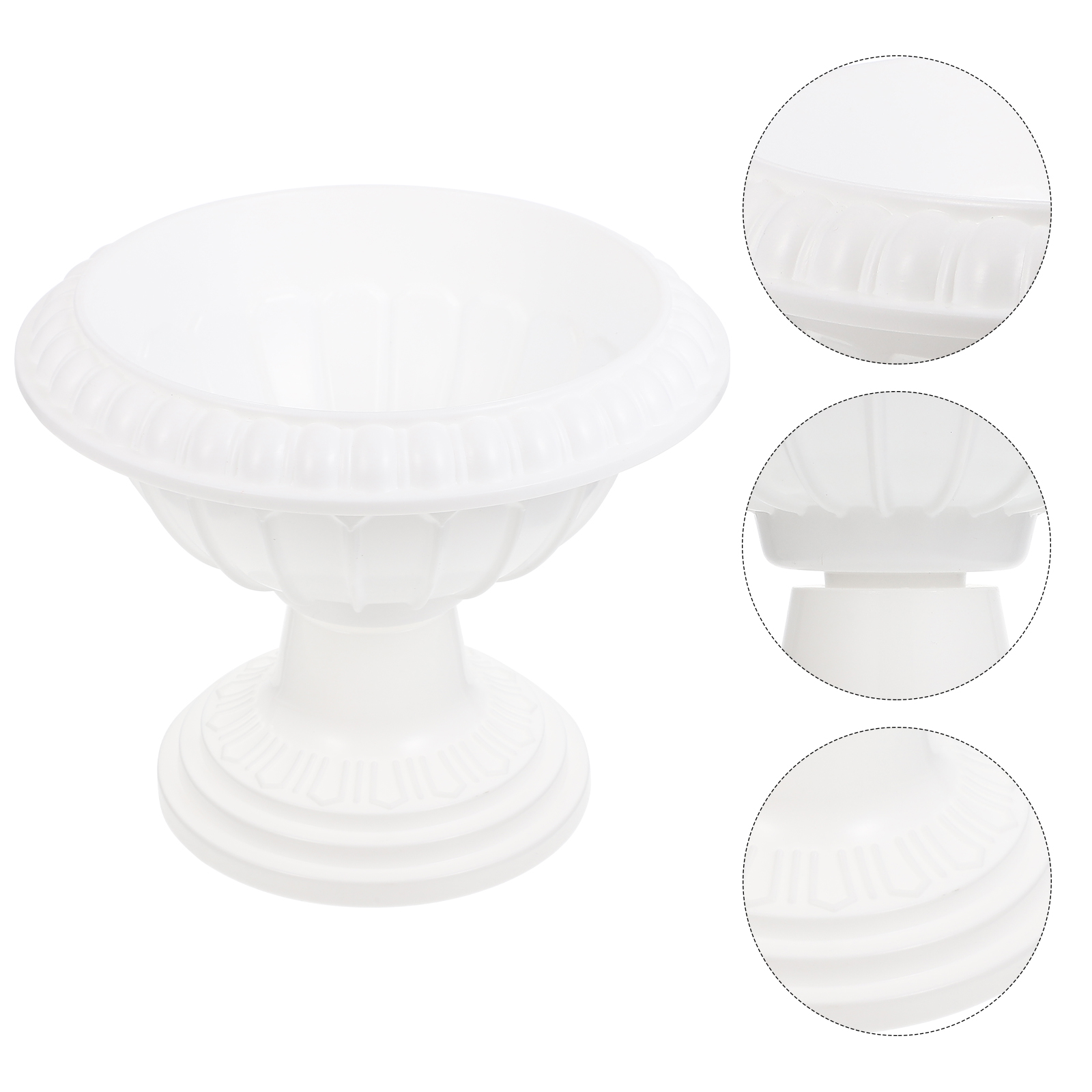 Hydroponic Flower Pot Plastic Roman Pillar Flower Pot Large Roman Column Flowerpot Garden Balcony Flowerpots: Default Title