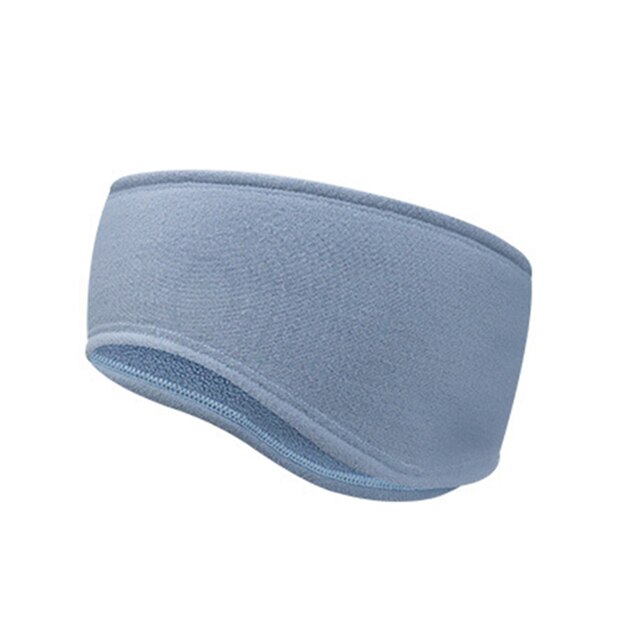 1pcs Soft Polar Fleece Running Headband Winter Warmer Ear Muff Ski Windproof Ear Protection Unisex Soft Hair Bandage For Men: Grey