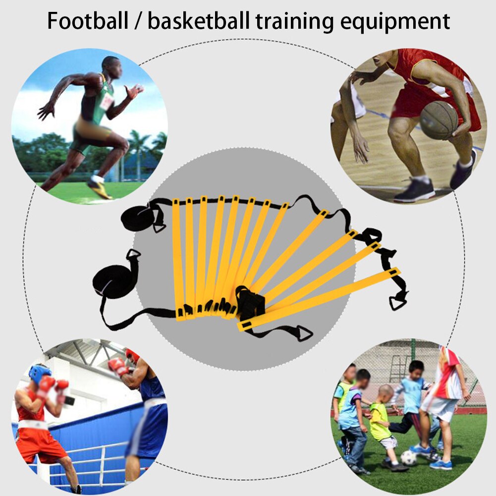 4 Stakes Sports Equipment Speed Practice For Soccer Nylon Straps Agility Ladder Training Set Outdoor Resistance Parachute