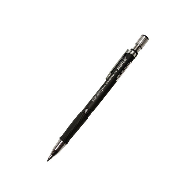 Automatic Mechanical Pencil 2.0mm Thick Writing Point Pencil Drawing Painting Black Refills School Office Stationery: 1 Pen Black