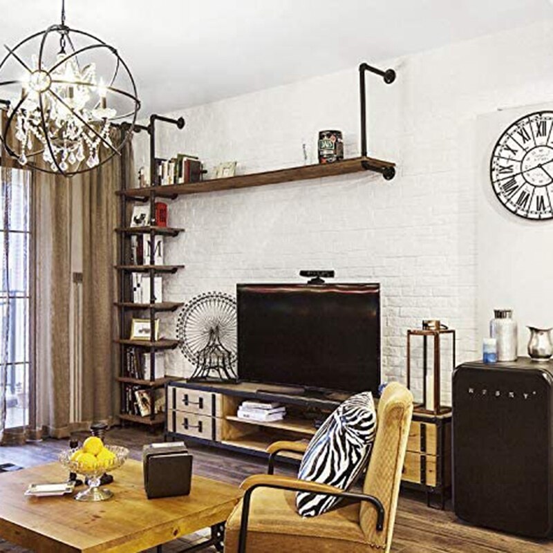 1 Inches Malleable Cast Iron Pipe Flange, Industrial Pipe Flanges for Threaded Black Pipes and Fittings 1 Pcs