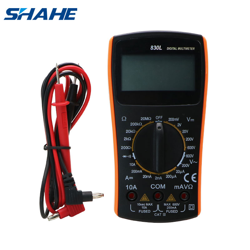 Shahe Lcd Digitale Multimeter 2000 Counst Ac Dc Elektrische Handheld Elektrische Tester Groot Scherm VC830L
