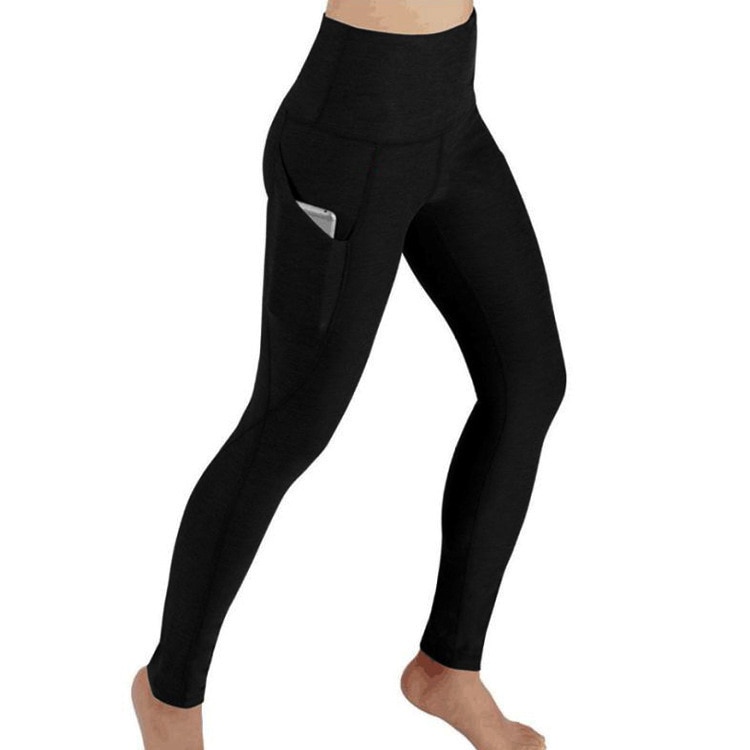 High Waisted Side Pocket Leggings Sport Fitness Yoga Pants Women