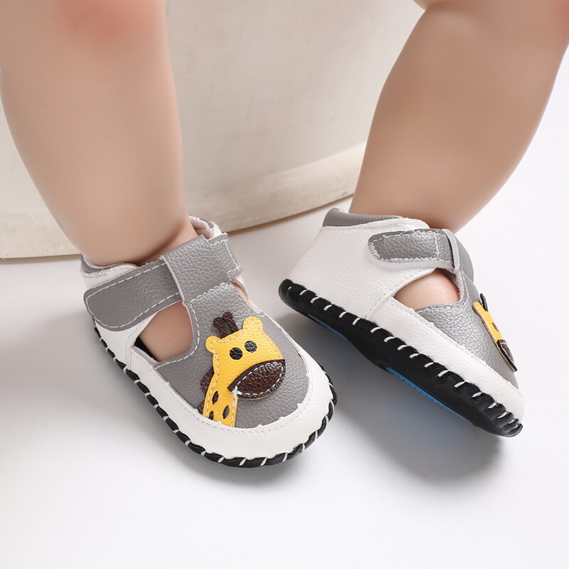 Emmababy Mode 0-18M Baby Schoenen Cartoon Soft Leather Baby Jongens Meisjes Peuter Lopen Kinderwagen Schoenen Met antislip Lederen Zool