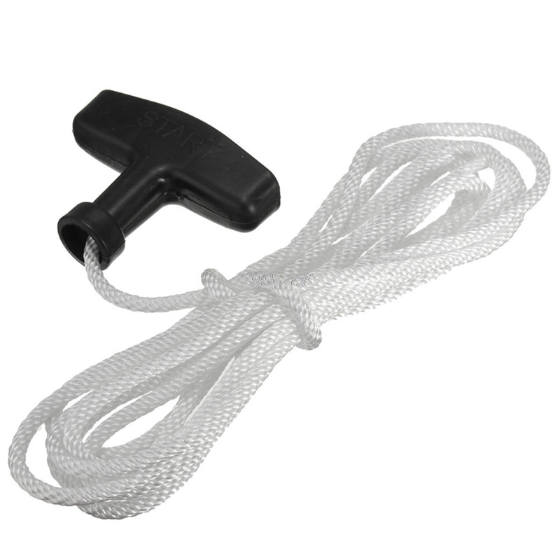 1.1M Lawnmower Recoil Start Starter Cord Rope &amp; Pull Handle Practical Tool Aug10