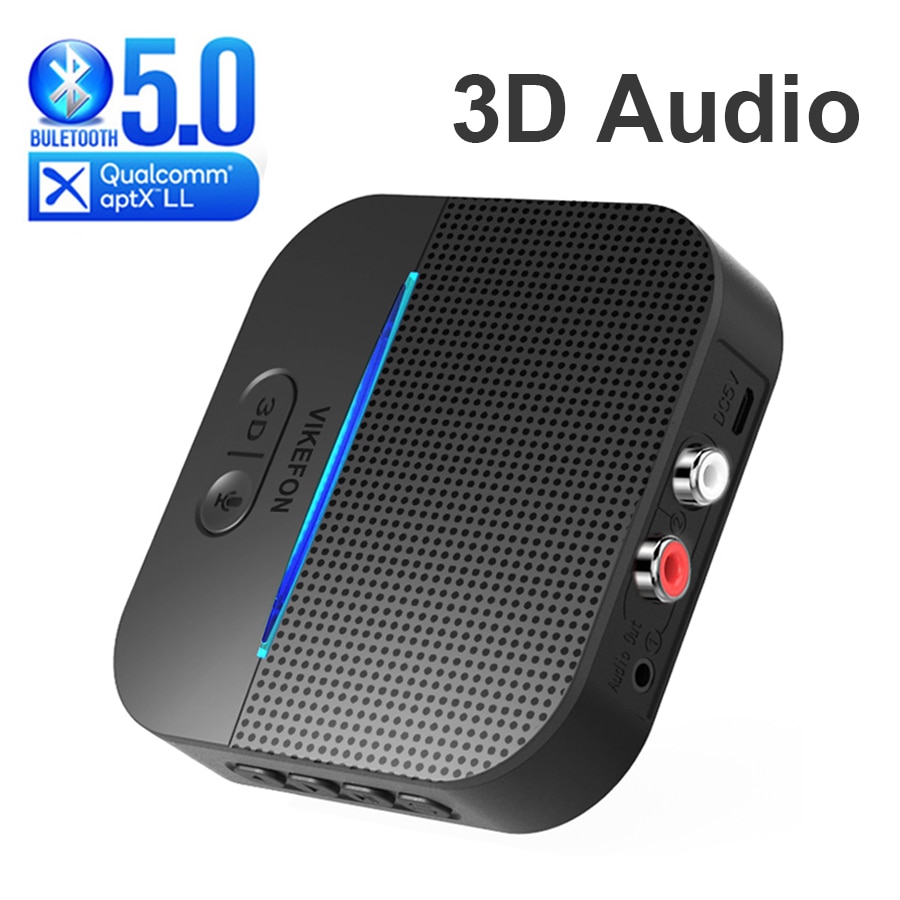 Auto AUF/OFF Wireless Bluetooth 5,0 Adapter Dongles Aptx LL Auto Musik Empfänger Lautsprecher Audio Sender mit 3D Sound effekte