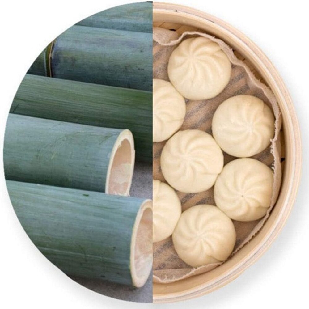 Stainless Steel Edging Bamboo Steamer Dim Sum Dishes Fish Steamer Rack Instant Pot Steamer Basket Wooden Steamed Buns Cookware