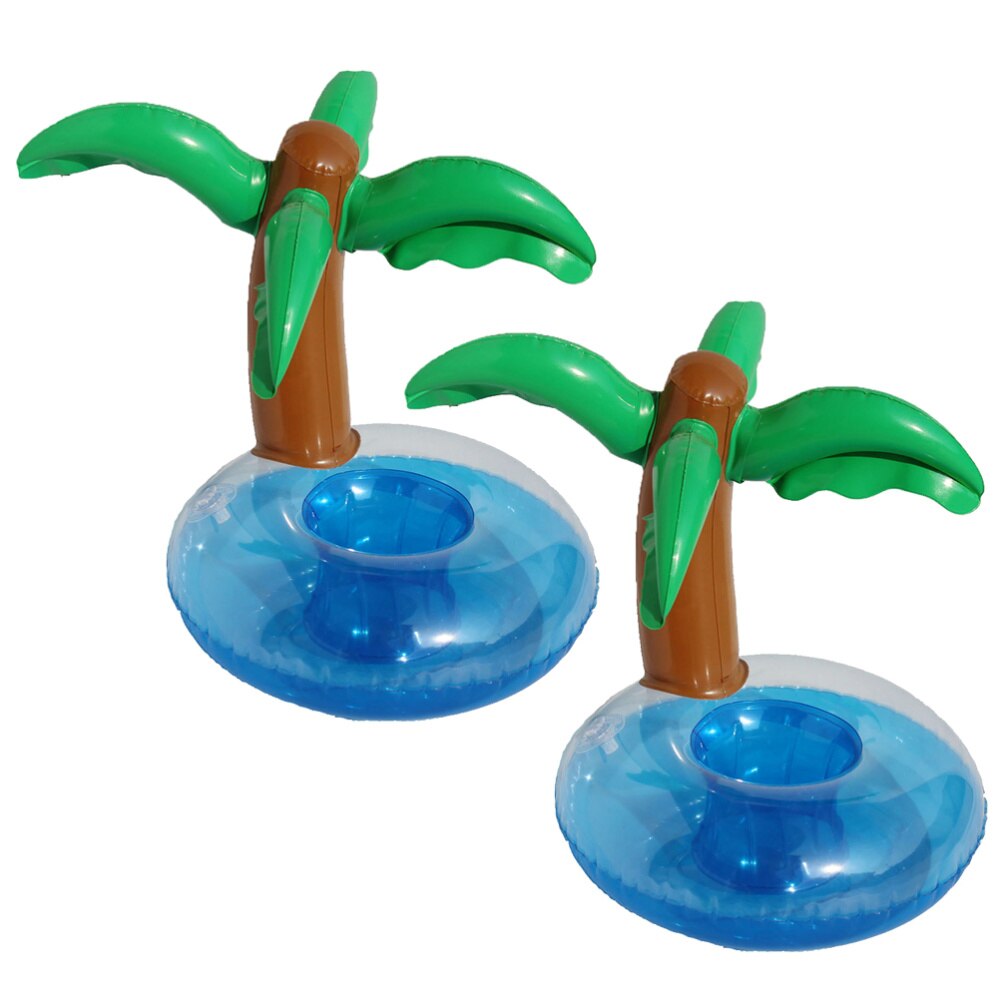 Inflatable Coconut Drink Holders Adorable Cup Coasters Cup Holders for Luau Hawaiian Party Barbeque Beach Themed Party