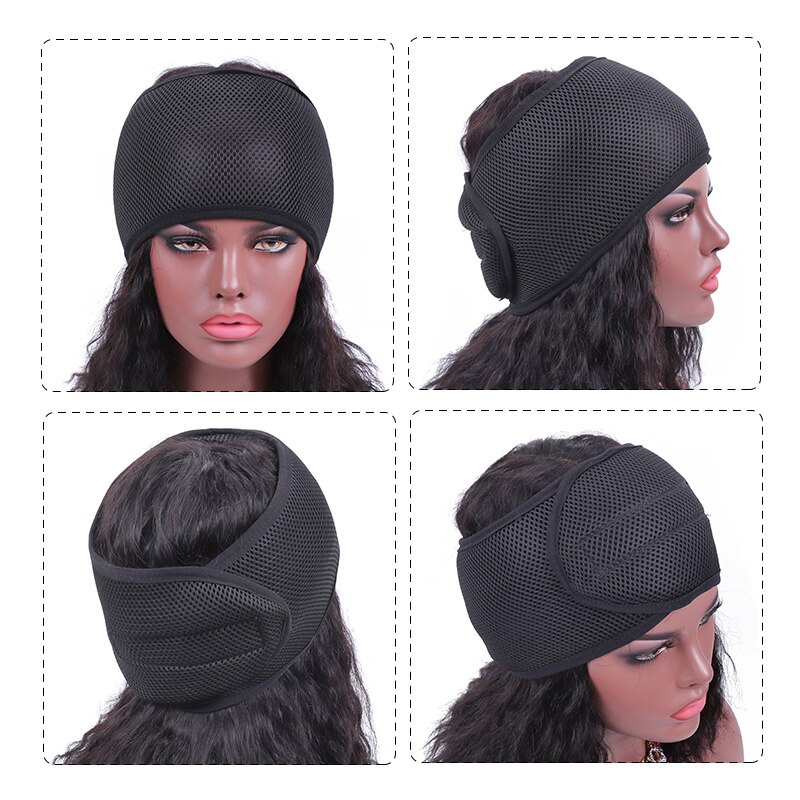 Nunify U Part Wig Cap Hair Net Elastic For Making Mesh Cap Swiss Lace Black Spandex Easier Sew Hair Stretchable Weaving Cap