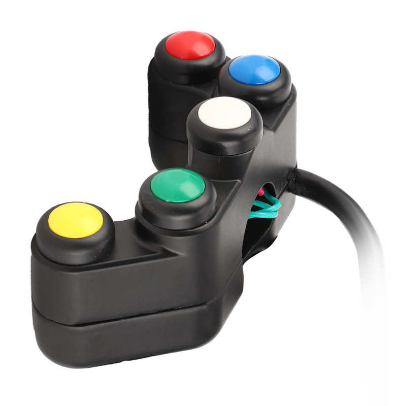 Accesorios de coche, mando remoto, 5 botones, ATV, conjunto de interruptor de Control de motocicleta para manillar de 22mm (7/8 pulgadas) con