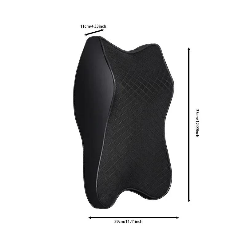 Cuscino per il collo dell'auto Cuscino per il sedile Poggiatesta Supporto lombare per alleviare il mal di schiena Sedia da ufficio Memory Foam Design ergonomico