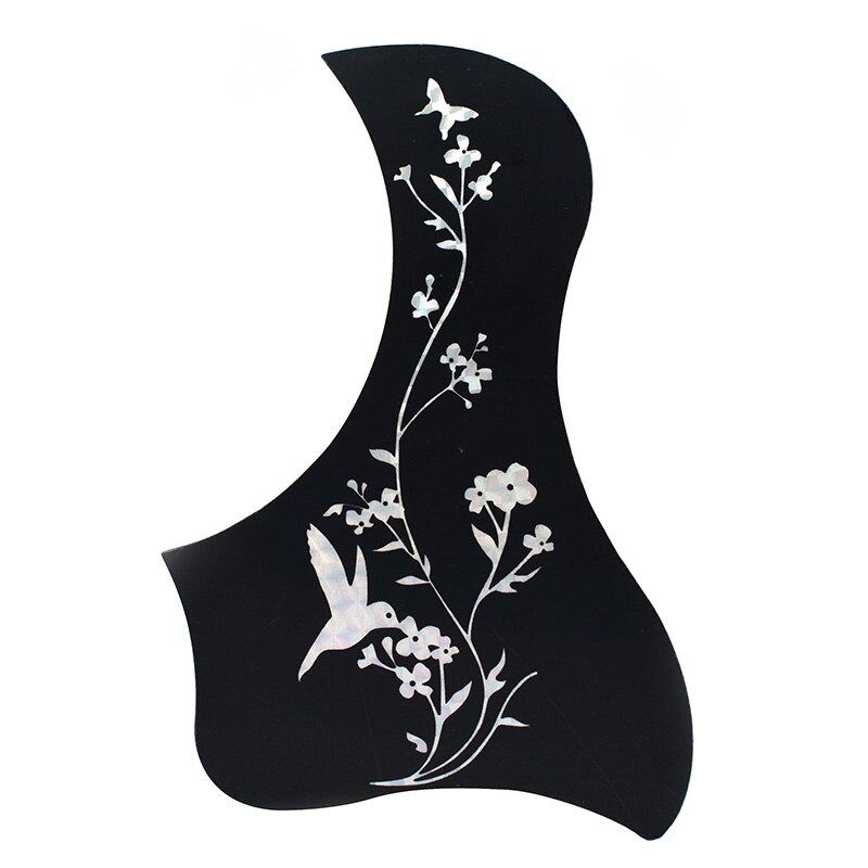 Professionele Folk Akoestische Gitaar Slagplaat Zelfklevende Pick Guard Sticker Voor Akoestische Guitarra Accessoires: Bird C Silver