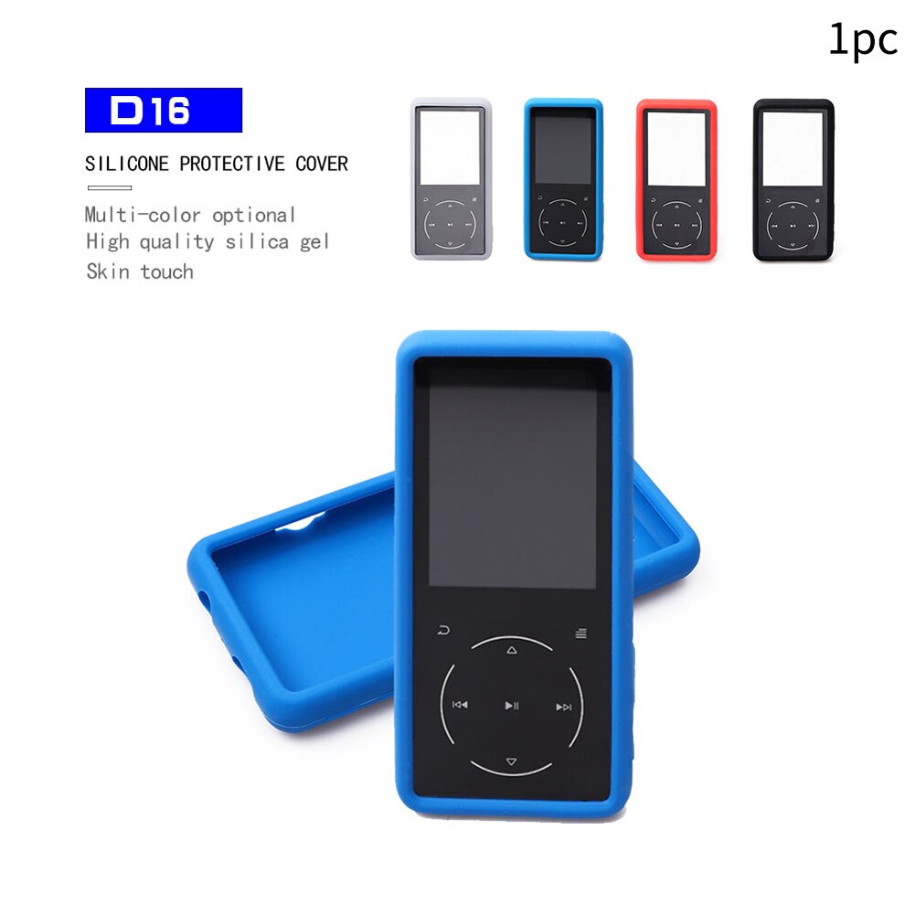 Cover Dustproof Non-Slip Flexible Soft Silicone Anti-scratch Solid Accessory Thin Protective Case MP3 Player For SOULCKER D16