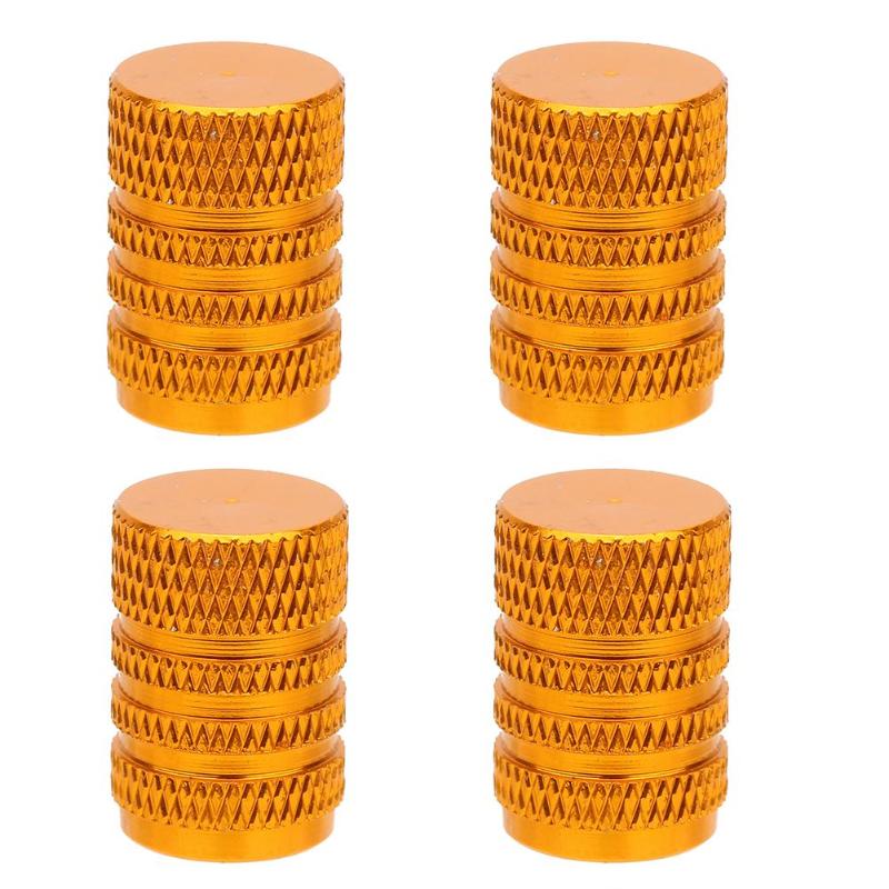 4 Stuks Aluminium Auto Wiel Band Caps Universele Automobiles Metalen Ventieldopje Auto Tire Ventiel Dust Covers Auto accessoires