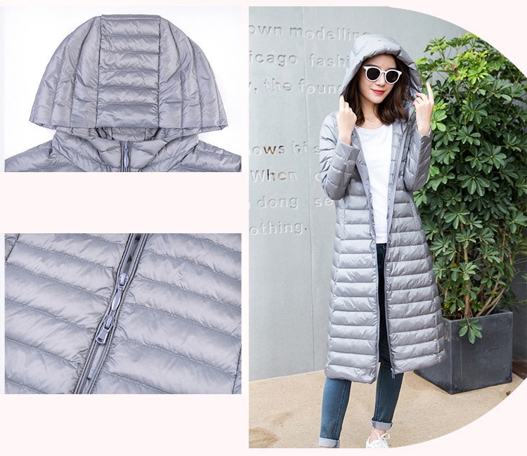 Winter Frauen 90% Weiße Ente Unten Parka Süssigkeit Farbe Weichen Jacken Frauen Lange Ente Unten Jacke Outwear Ultraleicht Mit Kapuze mäntel