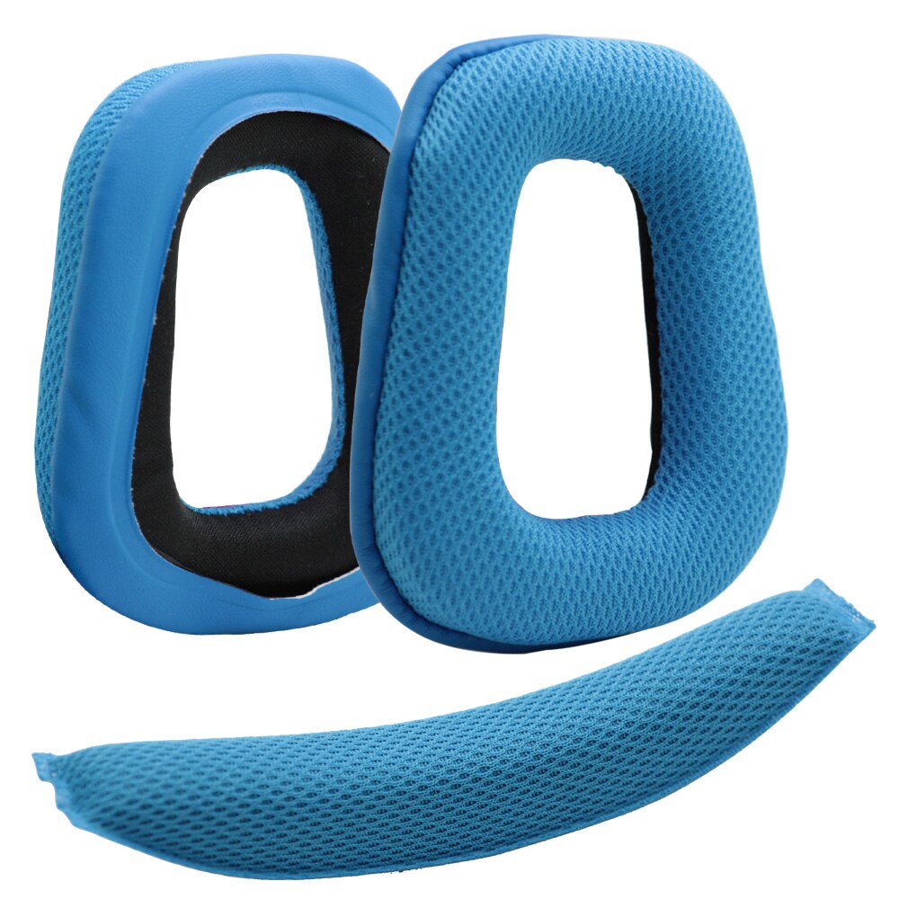 Poyatu Oorkussens Hoofdtelefoon Oorkussen Voor Logitech G432 Oorbeschermer Kussenhoes Reparatie Onderdelen Oortelefoon Accessoires: Sky Blue