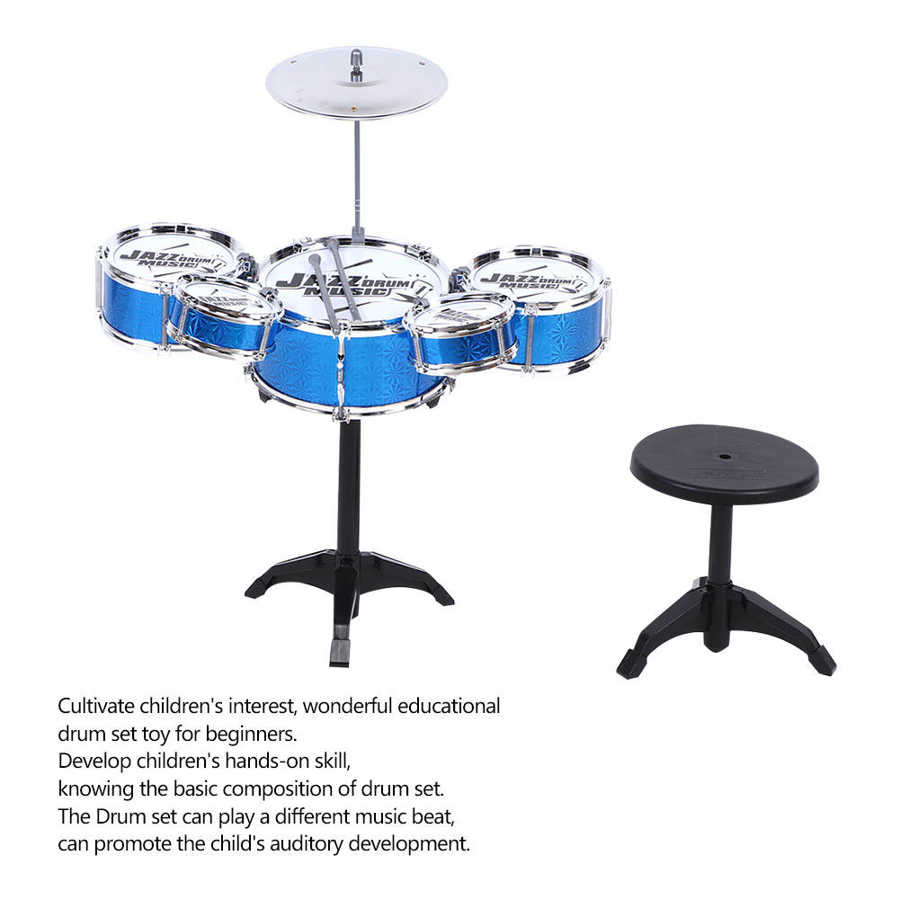 Muziekinstrument Speelgoed Baby Kind Early Educatief Set Simulatie Muziekinstrument Speelgoed Met Kruk Voor