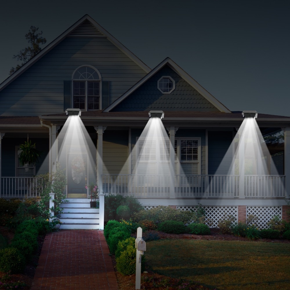 T-SUN 12 LED Waterproof Security Lamp for Outdoor Garden Fence Outside Garage Door Tree wall Light sensor Courtyard house lamp