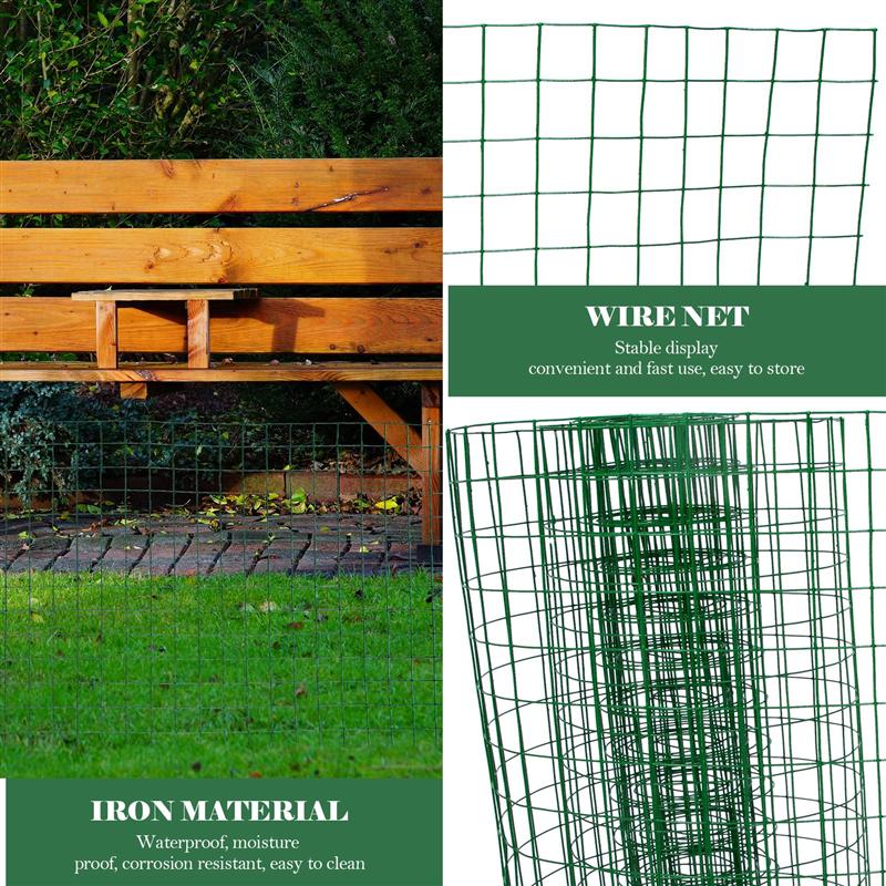 Garden Use Iron Mesh Wire Net For Yard Park Netting Galvanized Iron Wire Mesh Vinyl Coated Roll Garden Fence Wire Fence