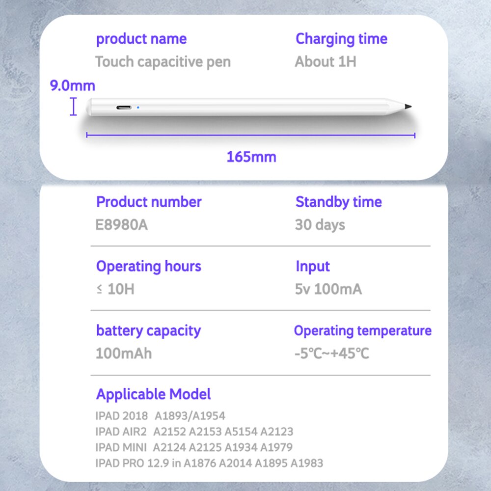 For Apple Pencil 2 1 iPad Pen Touch For iPad Pro 11 12.9 For Stylus Pen iPad 6th Mini 5 Air2 3rd Palm Rejection