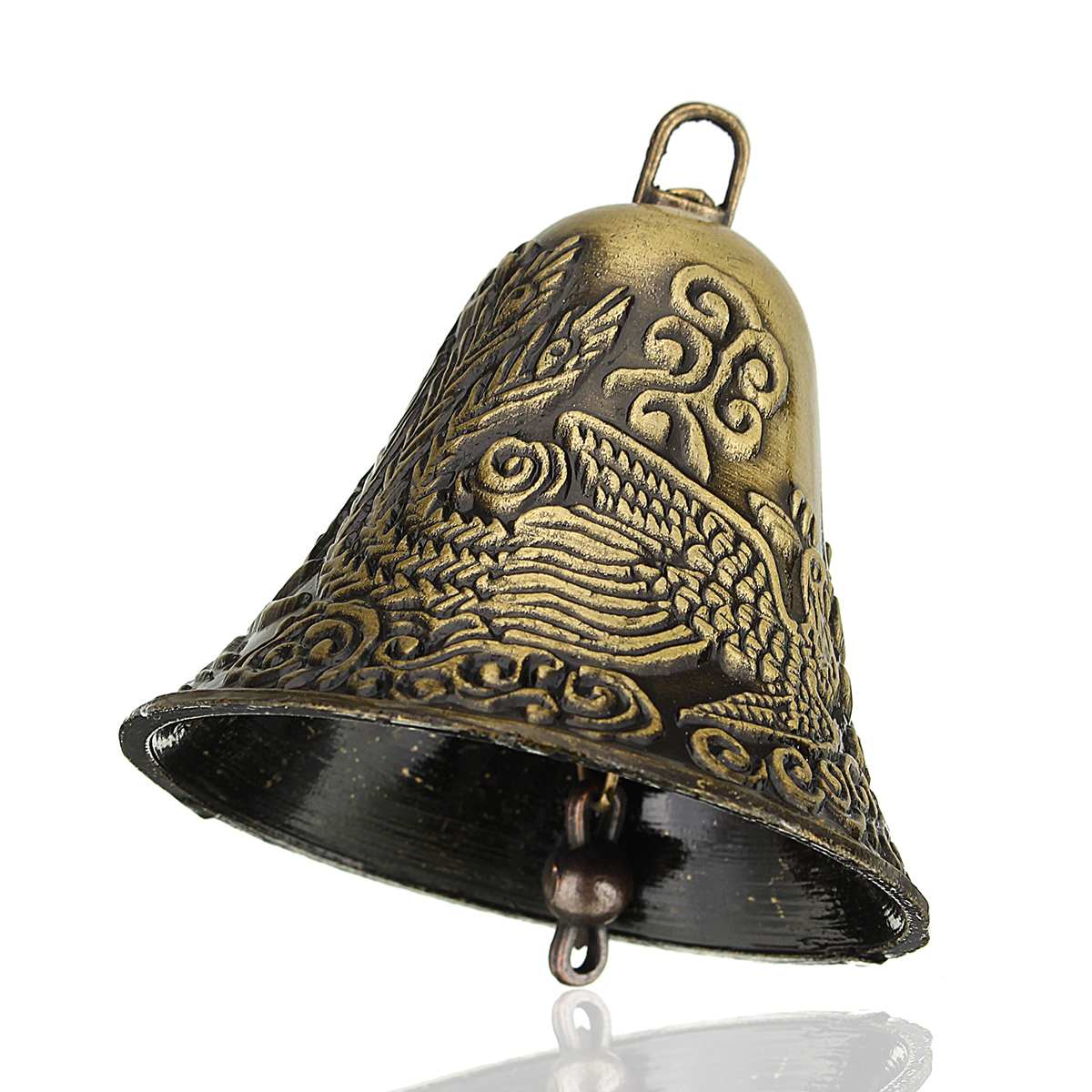 Campanas de cobre de vaca, caballo, oveja, ganado, oveja, timbre fuerte, Crisp, extender más fuerte, prevenir la pérdida de mascotas, campana de decoración: type 5