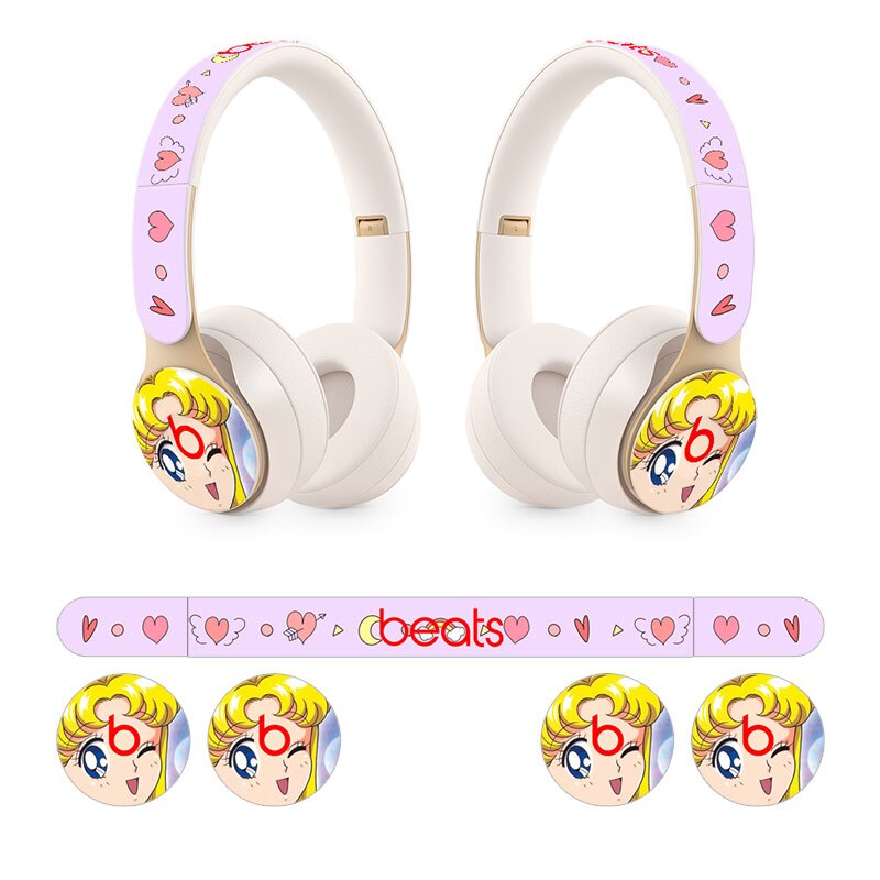 Cute Headphone Sticker Vinyl Decal Skin for Beats solo pro headphone skin sticker: TN-SOLOPro-0939