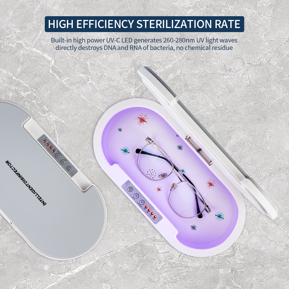 Multifunctionele sterilisator Aromatherapie UV-licht Desinfectiedoos Aromatherapie Ontgeuren Sterilisator voor sieraden Bril Telefoon