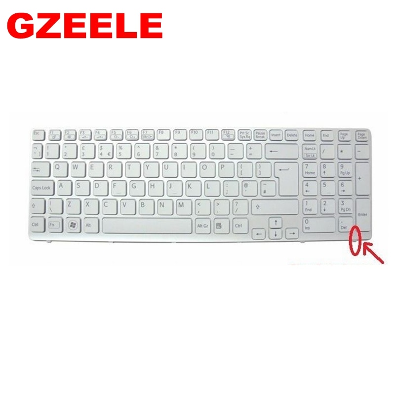 para Sony Vaio SVE151 SVE151J13M SVE1513M1EW SVE15 SVE151 SVE17 SVE151C11M SVE151E11T Reino Unido teclado blanco