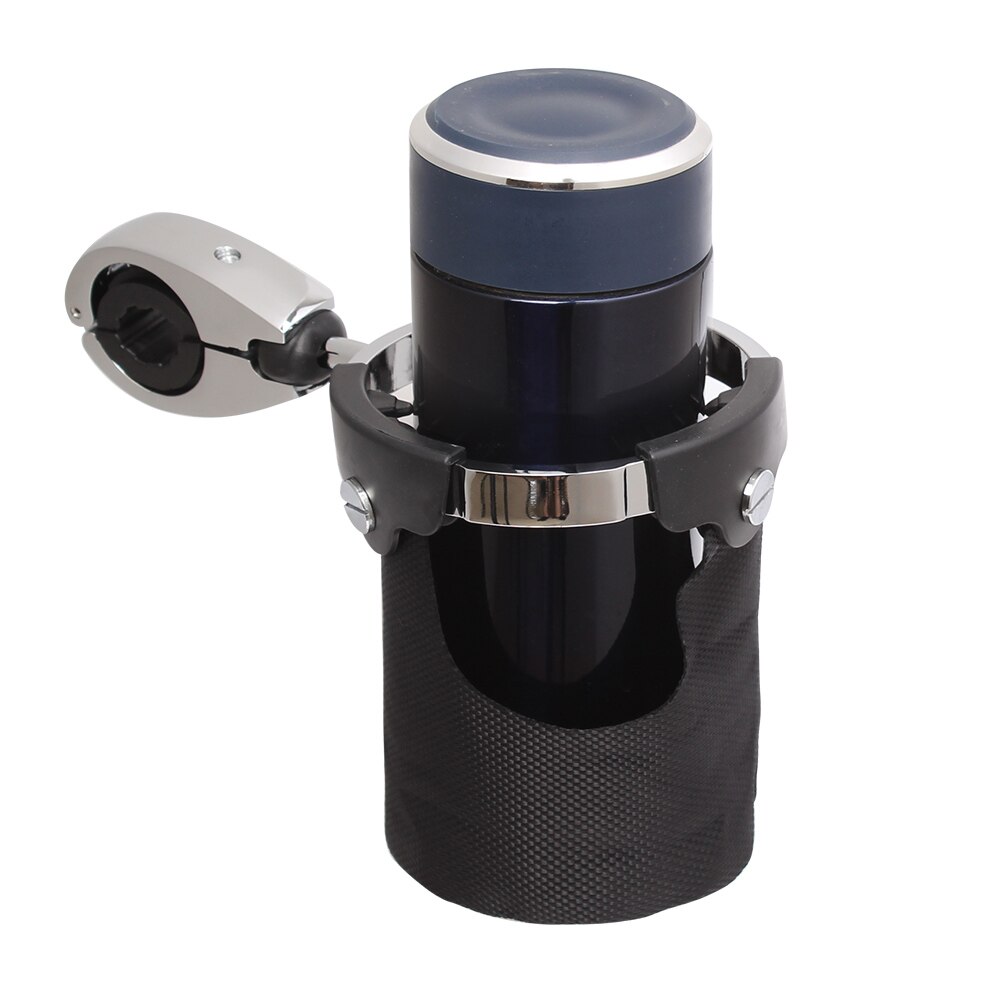 Portavasos Universal para motocicleta, soporte giratorio de 360 °, cesta de bebidas para manillar de 7/8 "y 1", 1-1/4 ", para Harley, Honda, Yamaha, Suzuki