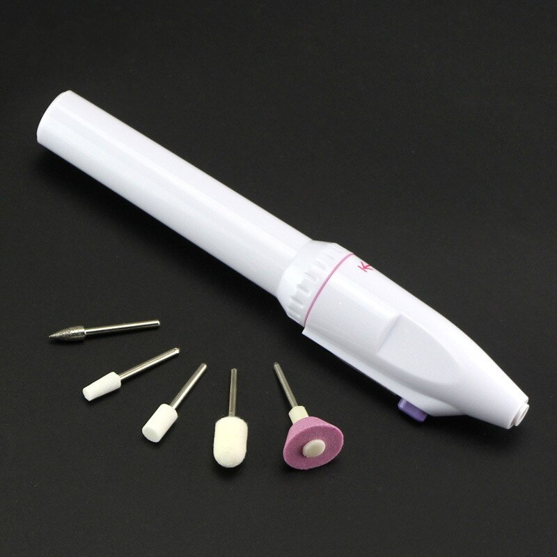 5 in1 Electric Mini Nail Machine Art Drill Carve Grinder Polisher Set Portable Nail Tools