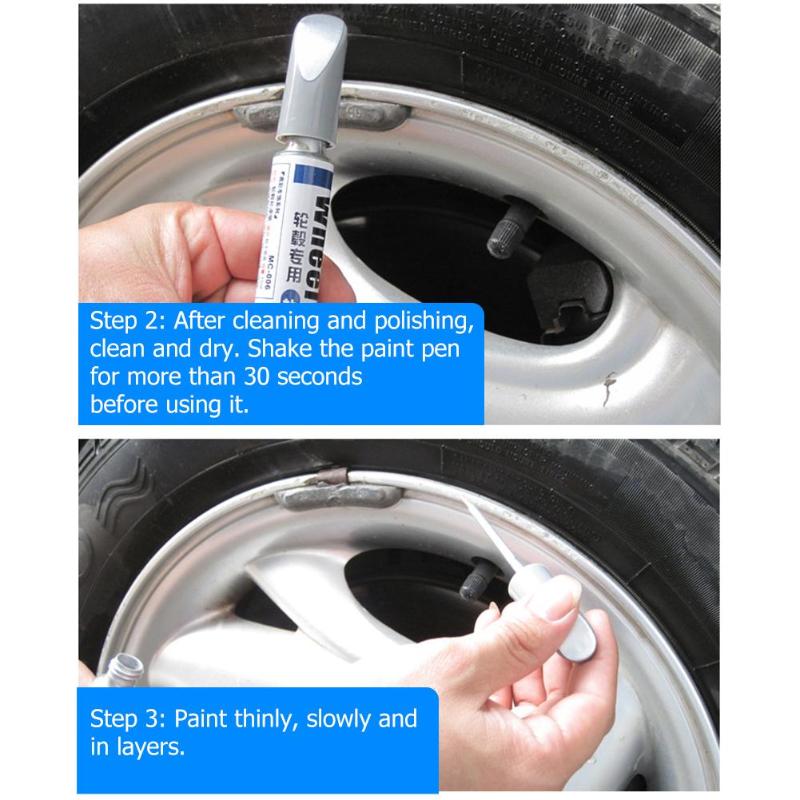 VODOOL-rotulador para reparación de arañazos de pintura de coche, resistente al agua, llanta de radio, rotulador de cuidado de la banda de rodadura