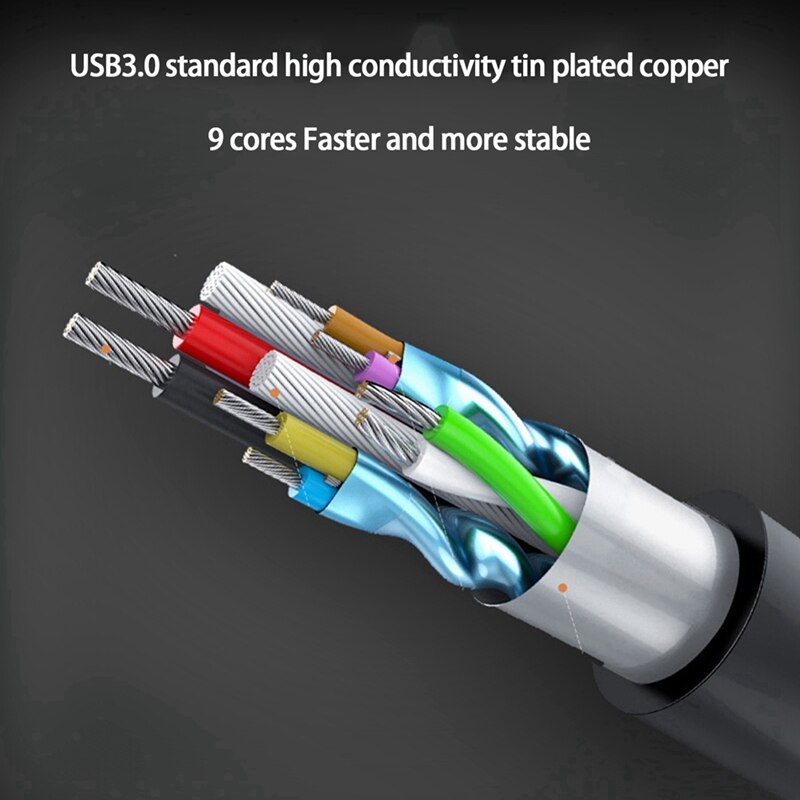 Type-C to HUB USB-C to 4-Port USB3.0 High-Speed Splitter OTG Aluminum Alloy Docking Station GRAY