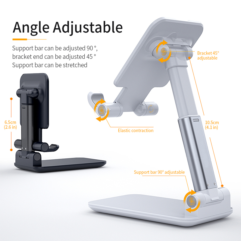Foldable Mobile Phone Stand Adjustable Desktop Tablet Holder Universal Table Cell Phone Stand Desktop Bracket For iPhone Xiaomi