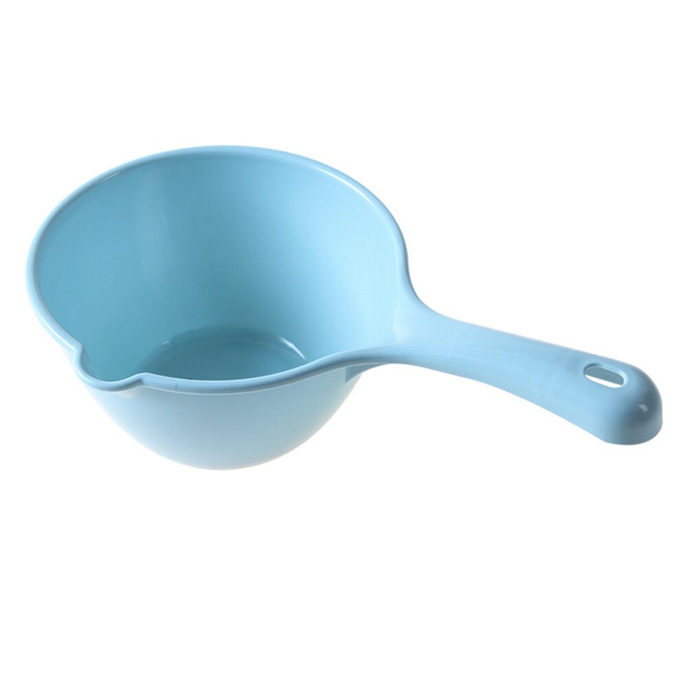 1Pc Plastic Water Ladle Bathing Bailer Water Dipper Spoon for Home Restaurant Kitchen Blue: Blue