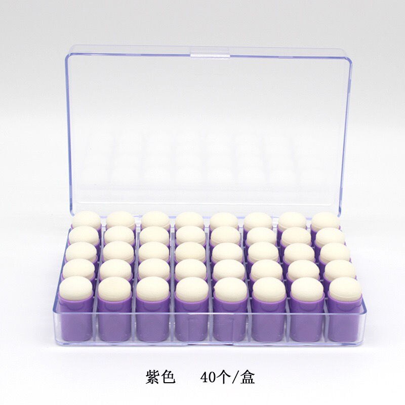 Smear coloring tool Transparent seal rubber stamp DIY album smear cardboard Material brush color sponge finger sleeve: A