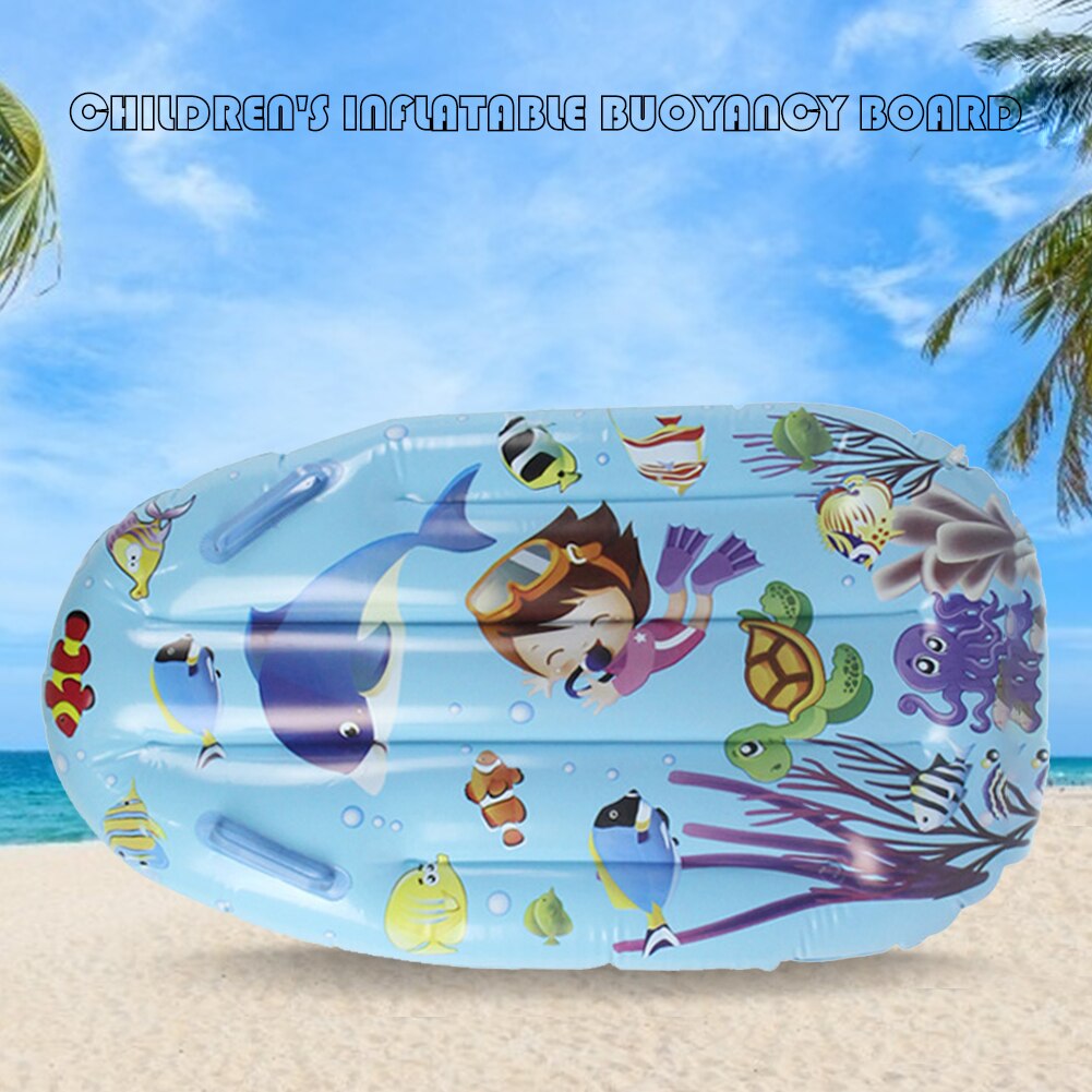 Kids Cartoon Opblaasbare Drijvende Bed Veiligheid Vouwen Surfplank Zwemmen Ring Water Spel Speelgoed Drijfvermogen Boord Strand Slaapmat