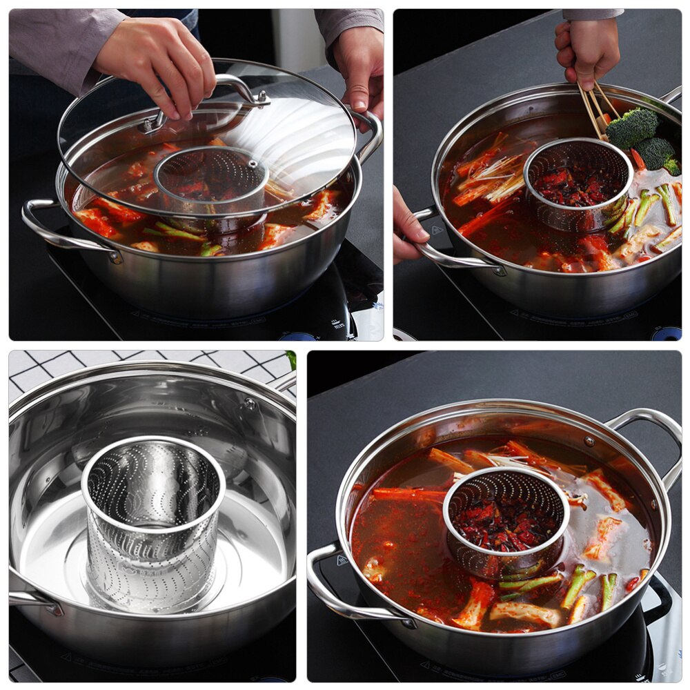 Stainless Steel Soup Pot Pot Cookware Induction Little Pot Durable Pot