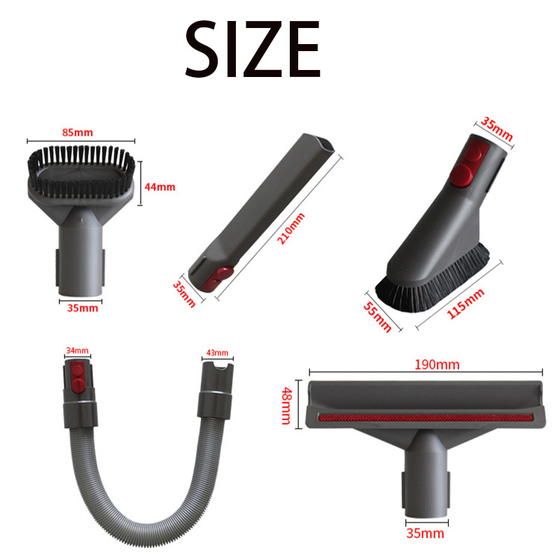 kit di fissaggio per organizer per supporto per spazzole per Dyson V10 V8 V7 V11 V15 kit tubo flessibile per spazzole per auto + barca