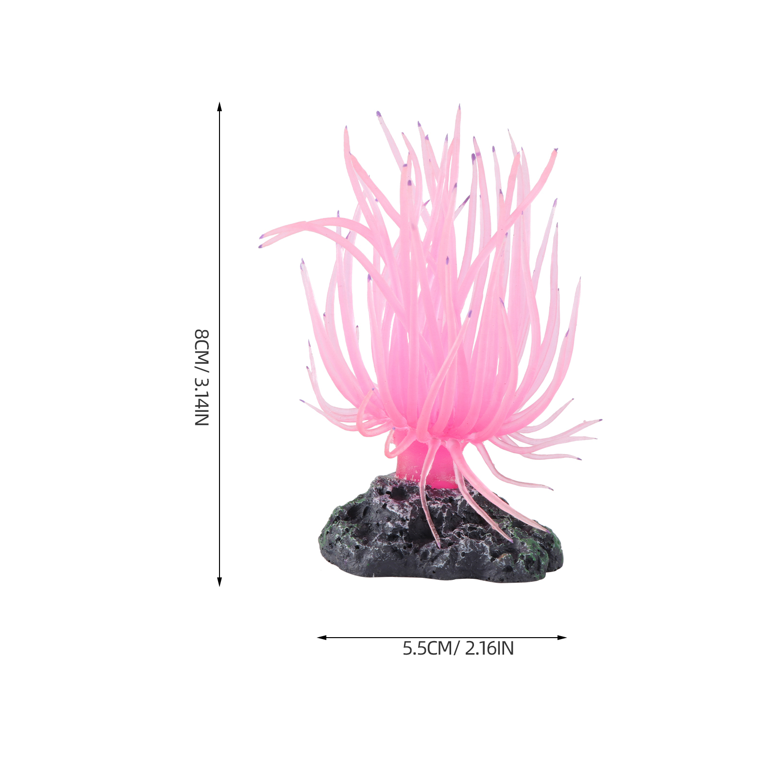 Corail artificiel Flexible, décor doux pour Aquarium, accessoires de paysage d'eau, produits pour animaux de compagnie, Base d'anémone de mer Non toxique