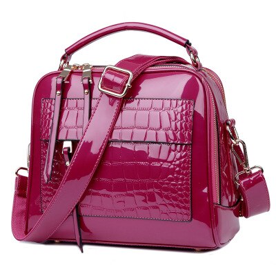 Ladsoul Tij Vrouwen Verf Leer Shell Tas Retro Handtas Grote Capaciteit Dames Banket CD5512/H: red