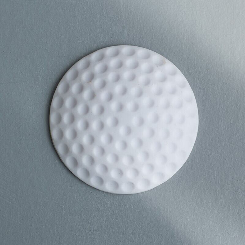 Pegatinas de pared para el hogar, 1 Uds., palo de puerta silencioso para la pared, estilo Golf, tope de goma para manilla cerradura de la puerta protectora, almohadilla de protección, cerradura para bebés: Blanco
