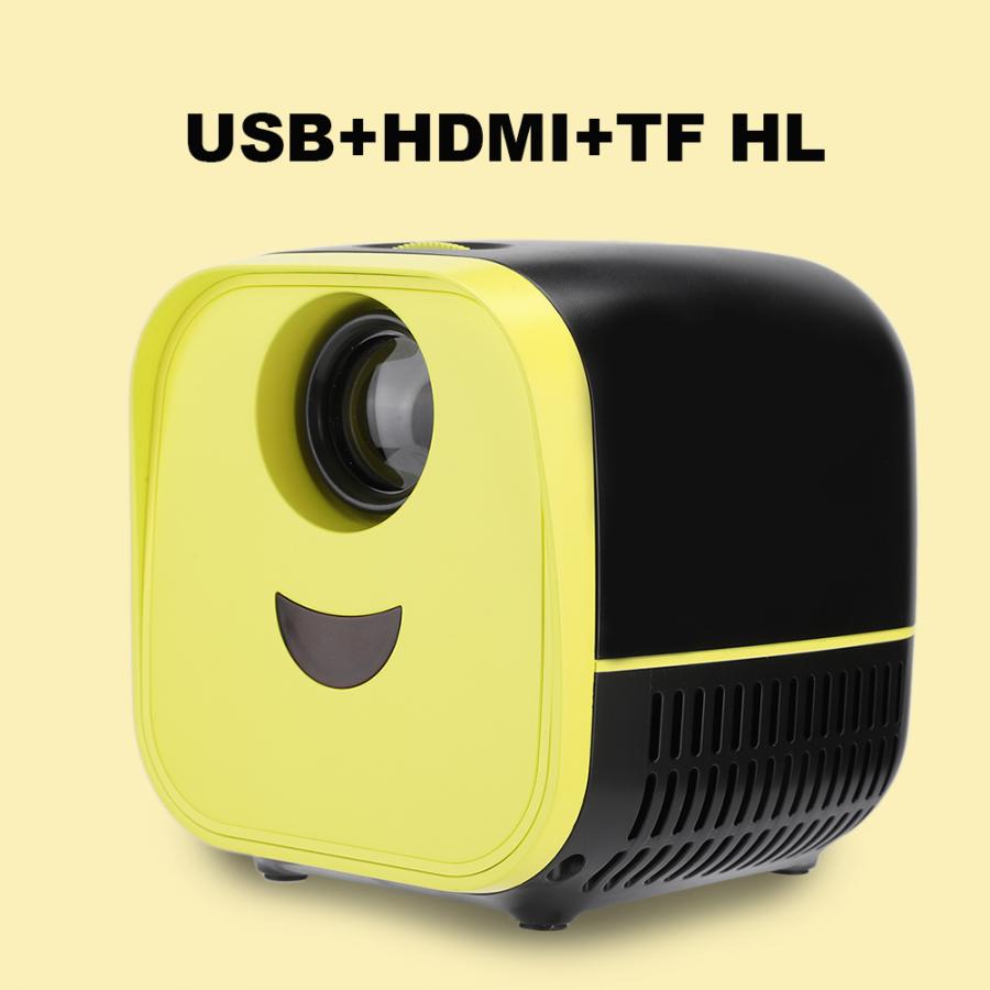 Home cinéma L1 Portable 1080P 1000:1 contraste 1000 Lumens haut-parleur intégré Home projecteur LED noir