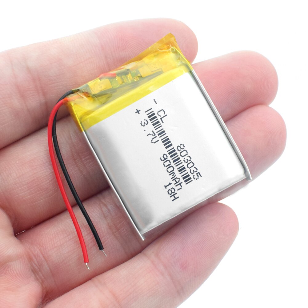 3.7V lithium polymer battery 803035 850MAH Rechargeable Li-ion Cell With PCB For Toy GPS MP3 MP4 MP5 Mini Fan Bluetooth Speaker