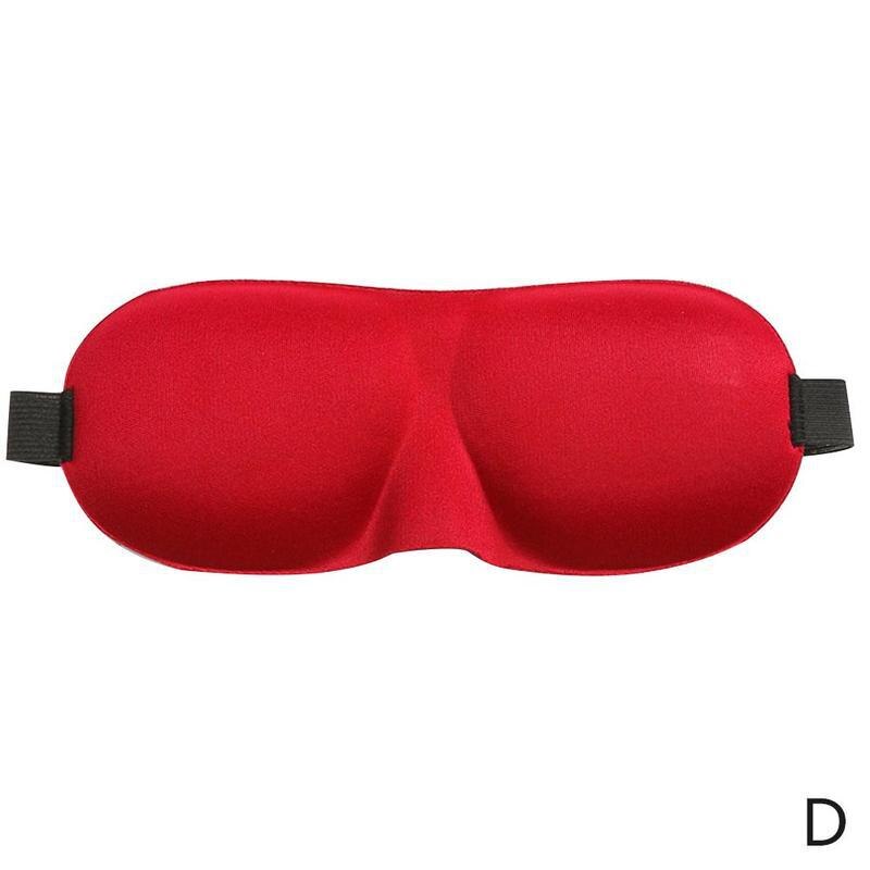 Mascarilla para dormir 3D Natural para hombre y mujer, parche para los ojos, suave, portátil, para viajes: D