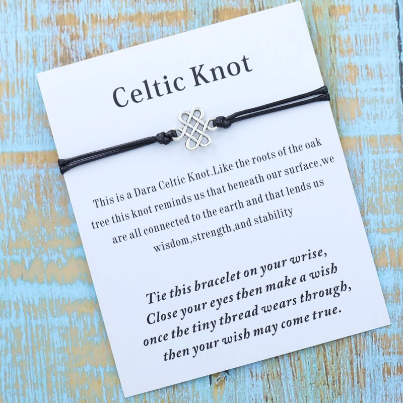 Bracelet à nœud celtique Vintage, bijoux irlandais, , pour amie, idée de pour meilleure amie