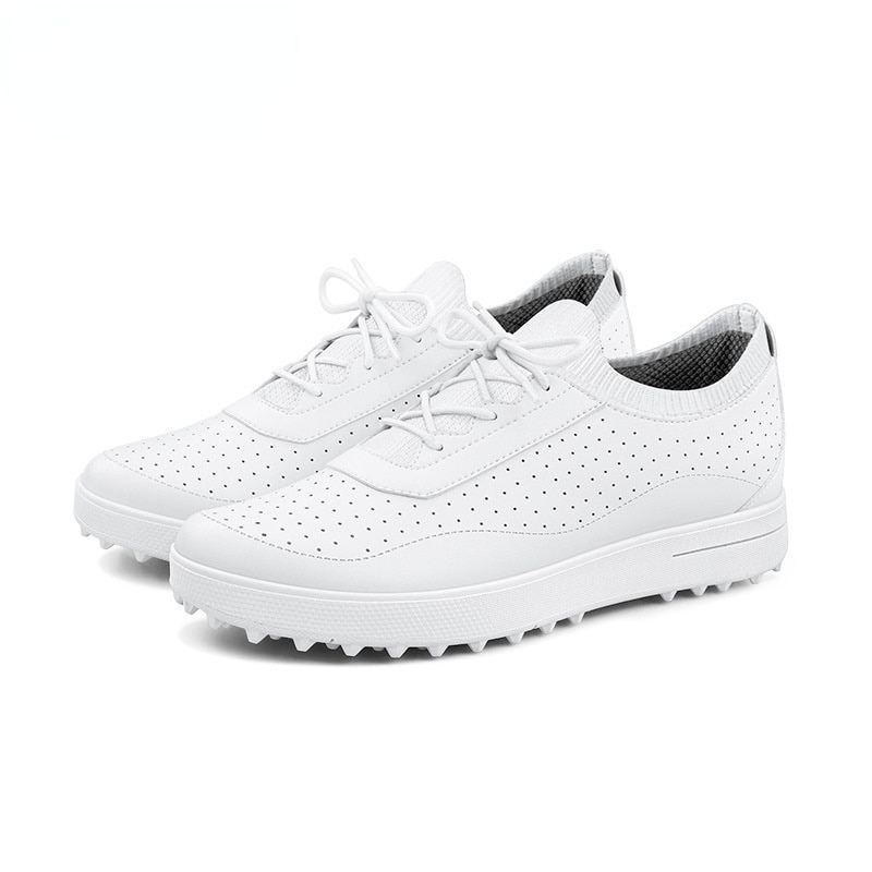 PGM-zapatos de Golf impermeables para mujer, zapatillas de deporte suaves y transpirables, antideslizantes, ligeros, informales, XZ205
