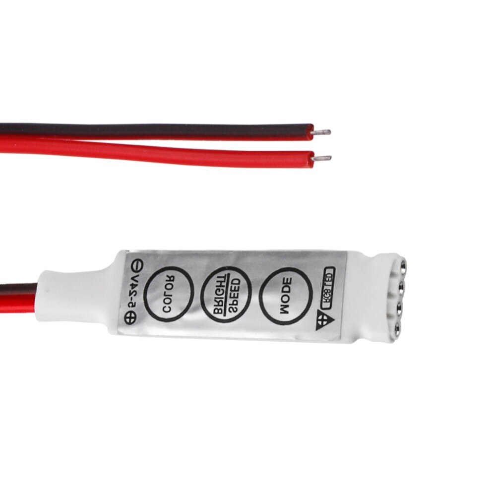 Led rgb controller  dc12v mini 3 dimmer til rgb 3528 5050 led strip chave led rgb controller til rgb led strip