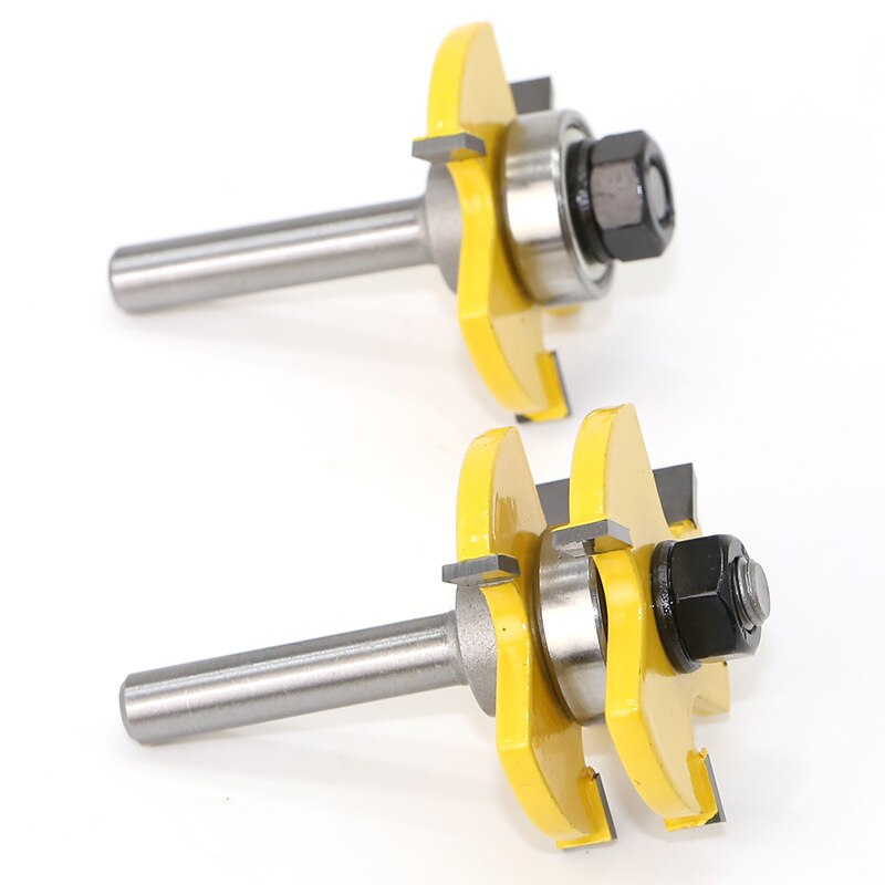 2 stücke 8mm Schaft Fräser Router Bits einstellen T-Slot Holz Schneider Router Bits für Holz Schneiden fräsen Werkzeug Holz Cutter