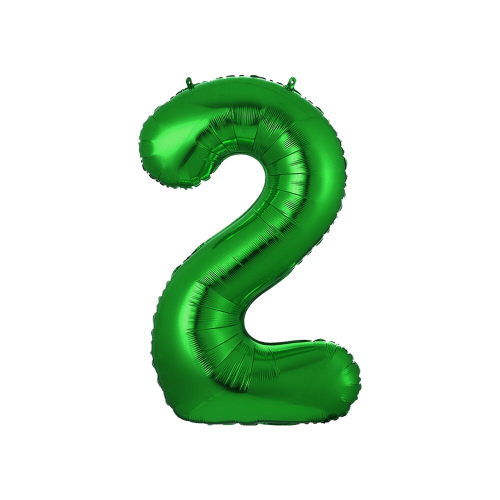 32 inch Green Number Foil Balloons 0 1 2 3 4 5 6 7 8 9 Helium Green Balloon Happy Birthday Party Wedding Decoration Supplies: 3