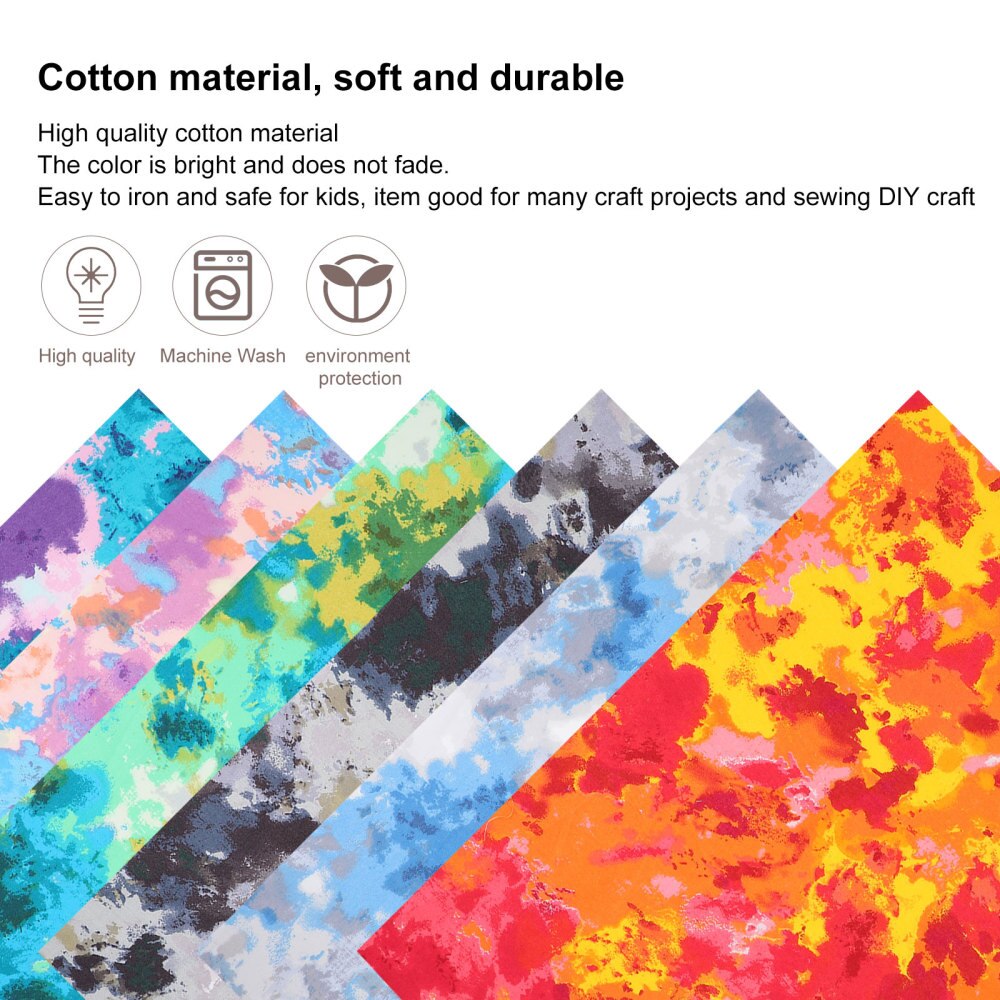 6Pcs Fabric Durable Premium Handmade Cloth DIY Cloth Piece DIY Material Patchwork